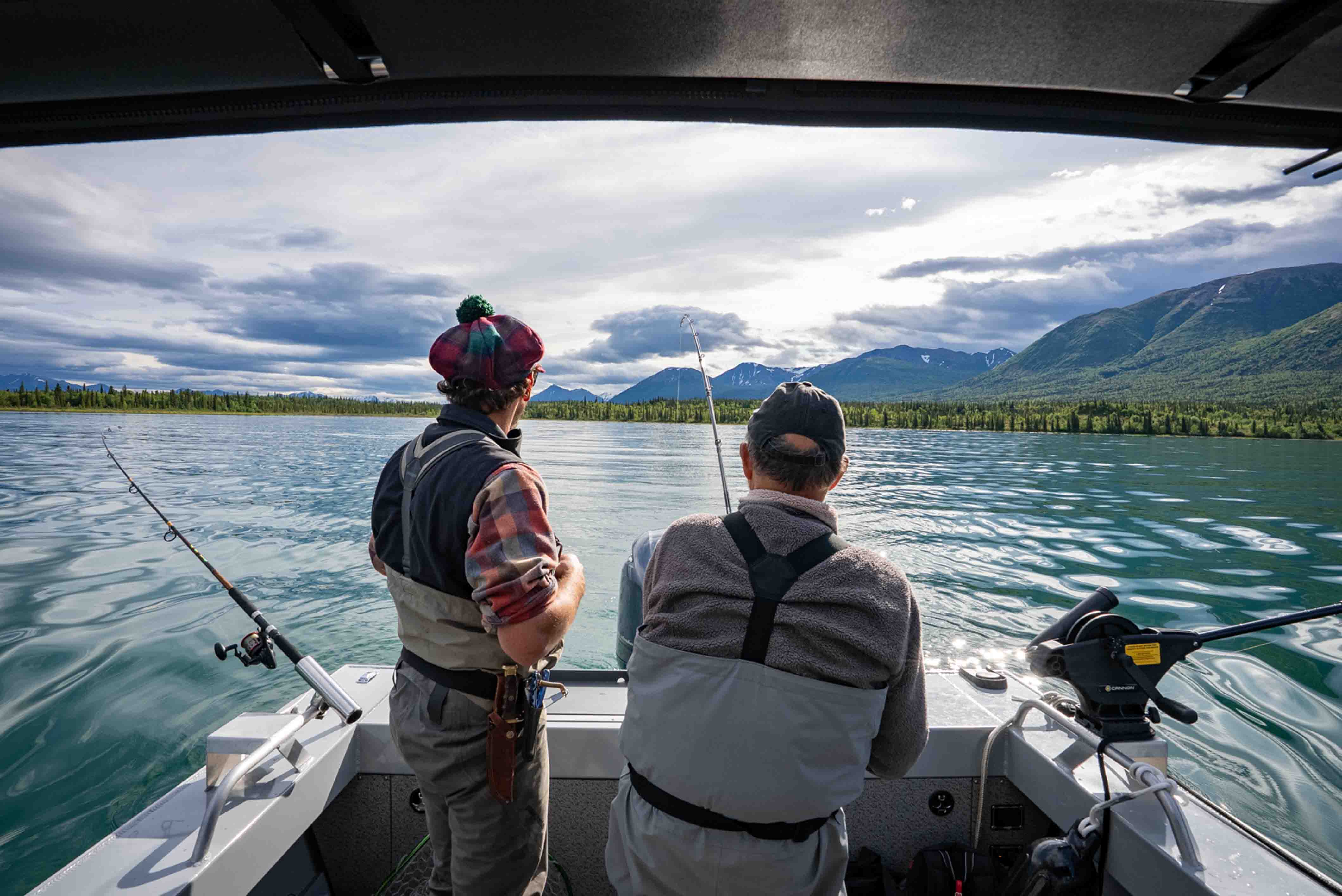 Trolling for Lake Trout in Lake Clark